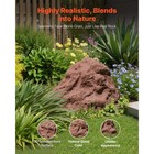 Uimoso Faux Landscape Rock Cover Lightweight Weather-resistant Brown S