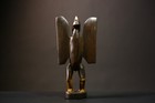 African Senufo Bird Statue Antique Wood Hand Carved Ritual Spirit Art-g4542