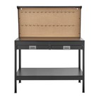 Hardwood Workbench 242 5 Lbs Cap  47 2in Heavy Duty With Pegboard  4 Ac   2 Usb
