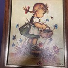 Vintage Pair Of Framed   Signed Childeren Prints-very Good Litho In Usa  Evans