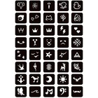 Moricher Temporary Tattoo Kits Henna Kit 5 Inks 96 Stencils For Women Men Kids