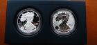 2012 S Reverse Proof Silver Eagle 2 Coin San Francisco Set With Box coa