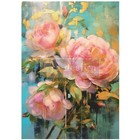 Redesign Prima Bold Blooms A1 Fiber Decoupage Paper Furniture 23 4 x33 1 