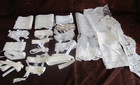 Lot 26  Yds White Lace trims Remnants Sew- J journal Doll Wedding  Crafts New