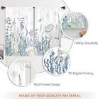 Nautical Kitchen Curtains  Sea Coastal Turtle 28 w X 36 l  pack Of 2  Ocean