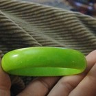 Vintage Lime Green Bakelite Bangle Bracelet Art Deco Era 1930-1940