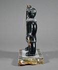 Vintage Inuit Soapstone Carving Of A Inuit Hunter - Signed Roland Oquilluk