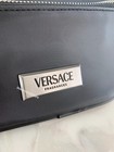 Versace Fragrances Black Belt Bag Travel Pouch Fanny Pack   Dust Bag New