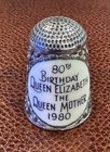 Peter Swingler    queen Mother    Enameled Silver Thimble