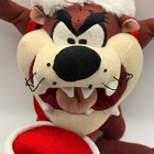 2010 Sugarloaf Looney Tunes Taz Christmas Drummer Plush 11  Santa
