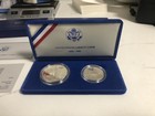 1986 United States Liberty Coin Set Silver Dollar   Half Dollar Proof Coa