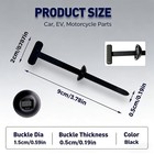 100 Pcs Nylon Universal Cable Tie Buckle heavy Duty Self-locking Zip Ties Holder