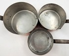 Vintage French 5 Pierre Vergnes Durfort Copper Saucepans 4 6kg Tinned 10lb Iron