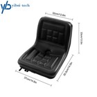 Universal Mower High Back Seat Black Lawn Tractor Seat With Drainage Hole