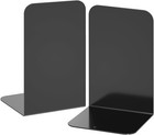 Protective Rounded Edges Metal Bookends - Set Of 2 For Various Book Sizes