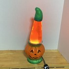 Original Lava Lamp Halloween Pumpkin  1997  Ceramic  Working 18    Jack-o-lantern