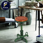 American Antique Steampunk Bar Stool 24 41 -28 35  Vintage Industrial Adjustable