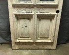 1 Antique Exterior 1880 s 34x81 Vtg Double Arched Glass Entryway Door 933-22b