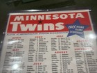 Cool 1965 Season Minnesota Twins Sga Replica Poster Schedule  Tony Oliva Auto d 