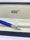 Montblanc Starwalker Roller Blue  Body   Silver Clips Ballpoint Pen I Black Ink