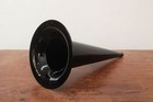 Brass Phonograph Horn     Black Finish   Full Brass Edison   Columbia Cylinder