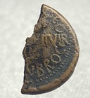 Emperor Tiberius Provincial Roman Coin 14ad-37ad Bull 28mm As Scarce Cut Damage