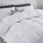 Snowman White Goose Down Comforter Pinch Pleat Design Duvet Insert 750 fp 1200tc