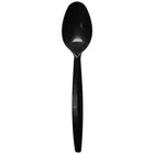 Karat Pp Plastic Medium Heavy Weight Black Tea Spoons Bulk Box -1 000 Ct  U2013b
