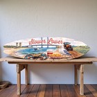Slower Lower Delaware Surfboard Wall Art