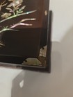Vintage Japanese Wood Box jewelry Box Mother Of Pearl Ornamented Deer Floral