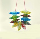 10 Handmade Lampwork Glass Petal Flower Colorful Beads