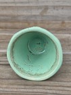 Rare Vintage 1940s Shawnee Pottery Turquoise Aqua Flower Pot Planter Saucer