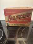 Rare Nos Unused Falstaff Beer Folding 6-pack Cans Carton 1947 Never Folded