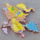 Stt Celestial Witch Cat Hunt Geocoin - Aurora - Activated   Adoptable - Tbae03j