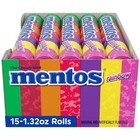 Mentos Chewy Mint Candy Roll  Rainbow Mint Candies  14 Pieces Per Roll  15 Co   