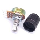 Us Stock 10 Units 50k B50k Ohm Linear Taper Rotary Potentiometer Pot Black Knob