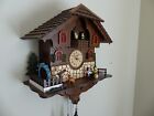 Traditional Black Forest Cuckoo Clock German Design Beer Drinkers  Auto Night