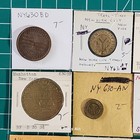 21  Different Vintage Mixed Transit Token Lot  See Photos   Our  B1652