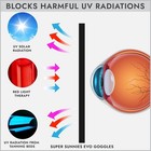 Flexible Sun Goggles Eye Protection Uv Black Glasses Eyes Protect Tanning Bed
