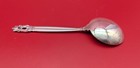 Georg Jensen Acorn Pattern Sterling Silver Soup Spoons 6 3 8 