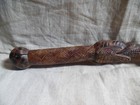 Antique African Wood Zulu Ceremonial Prestige Staff stick With Snakes Design