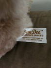 Vintage Animated Windup Musical Dan Dee Teddy Bear With Pink Bonnet   Collar