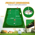 10x5 Ft Golf Putting Green Practice Mat Golfing Training Mat For Indoor Outdoor