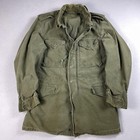 Vtg 60s Military Field Jacket Mens Og-107 Olive Green Drab Canvas Parka Coat Usa