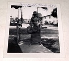 Rare Vintage American Hippy Girl With Guitar  Summer Of 1966 Snapshot Photo  Us