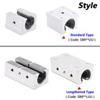 12 20 30 40 50mm Bore Open Linear Motion Ball Bearing Pillow Blocks Slider Units