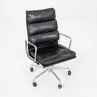 1995 Herman Miller Eames Soft Pad Executive Desk Chair Black Leather 12  Avail