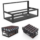 Vbestlife Open Mining Rig Frame Case 6 Gpu Rack Stackable Atx Holder