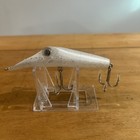 Vtg Rare Glow Ping-a-t Lure All White Silver Specks 3-3 4    Fishing Lure  Nice 