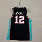 Brand X Memphis Grizzlies Ja Morant 12 Basketball Jersey Black Bear Graphic